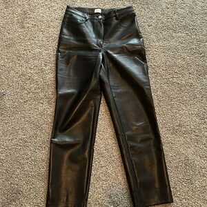 Aritzia Wilfred Melina Pant. High rise, Vegan leather.